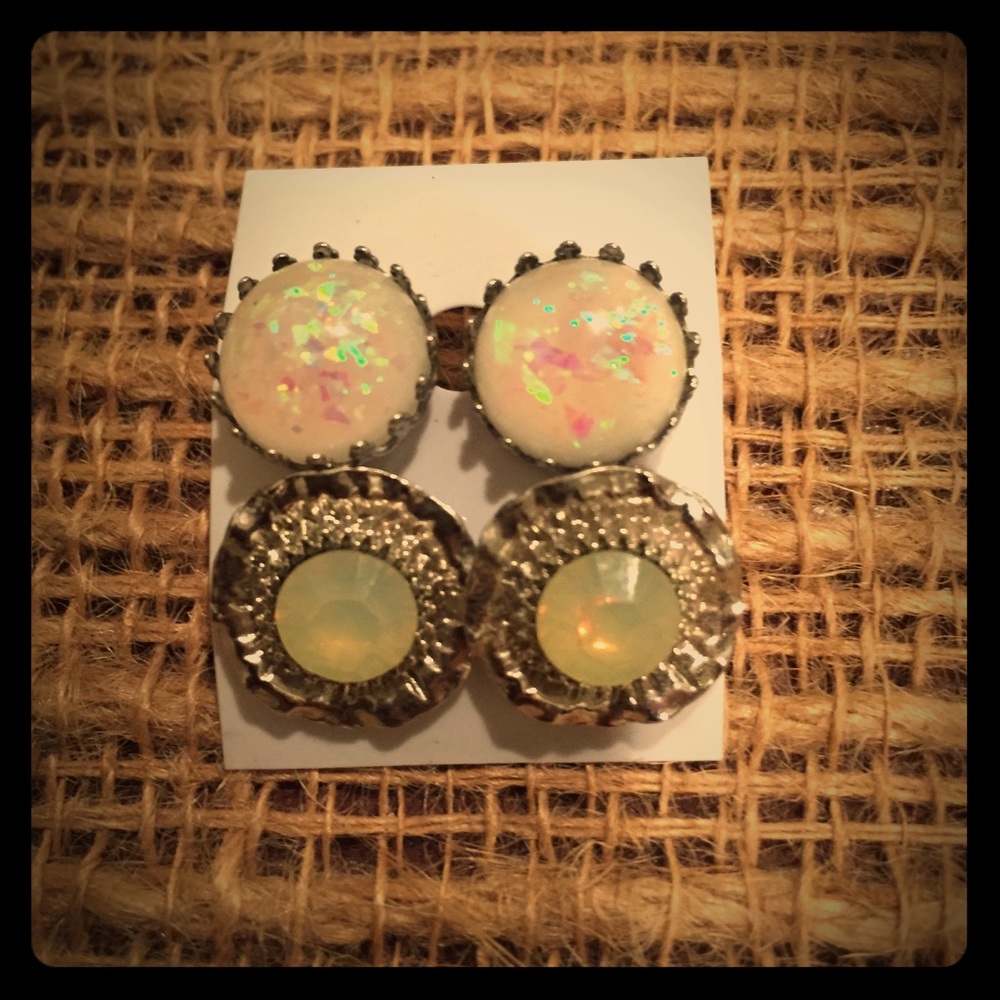 Opal earrings
